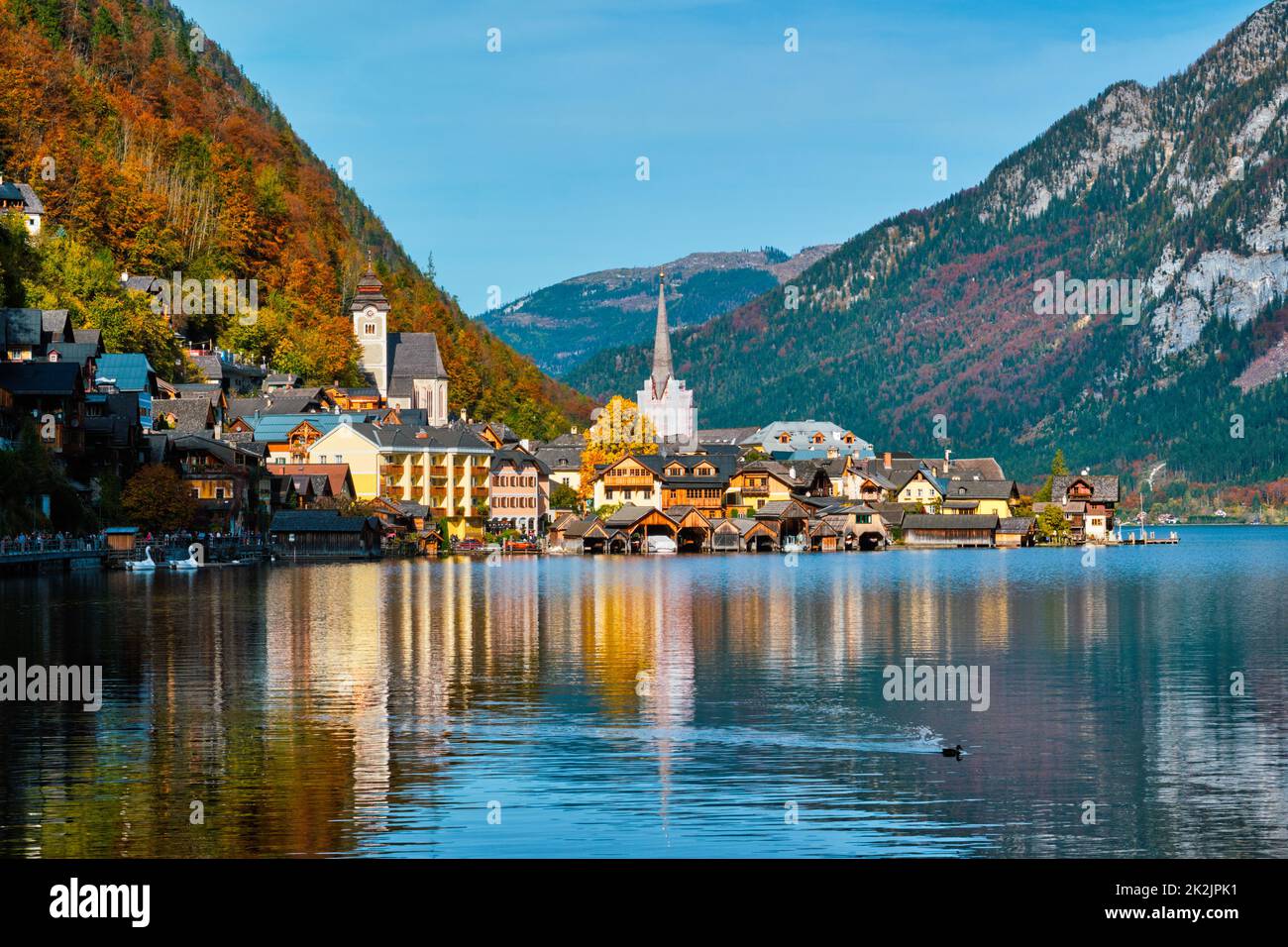 Hallstatt village, Austria Foto Stock