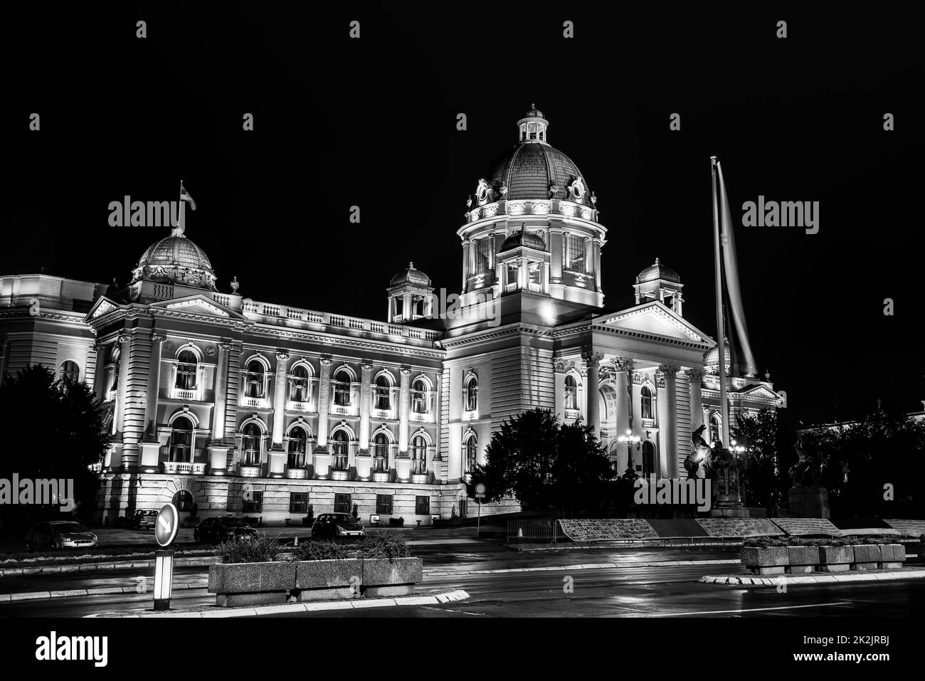 La Casa dell'Assemblea Nazionale. Belgrado, Serbia Foto Stock