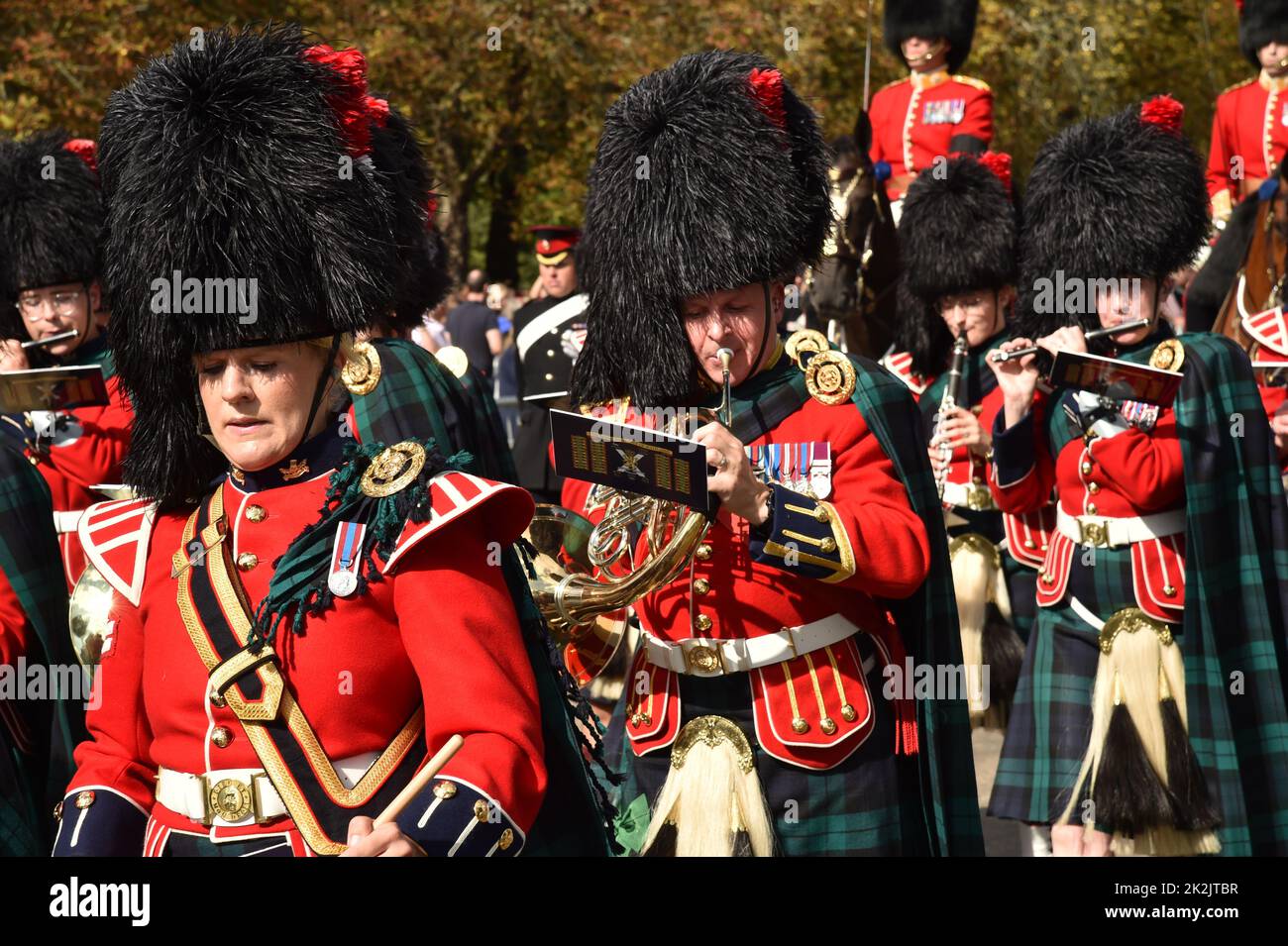 Funerali della Regina Elisabetta II Windsor Lunedì 19th settembre 2022 Foto Stock