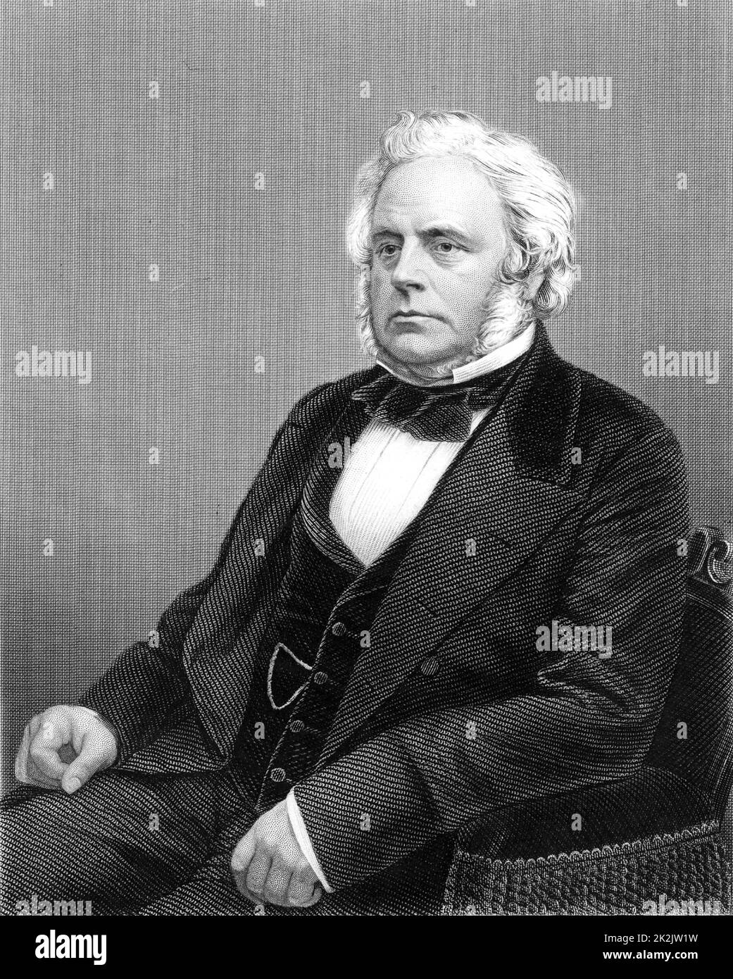 John Bright (1811-1889) uomo di stato radicale inglese, nato a Rochdale, Lancashire. Anti-Corn Law League. Legge di riforma 1867. Incisione da 'The World's Great Men' (Londra, c1870). Foto Stock