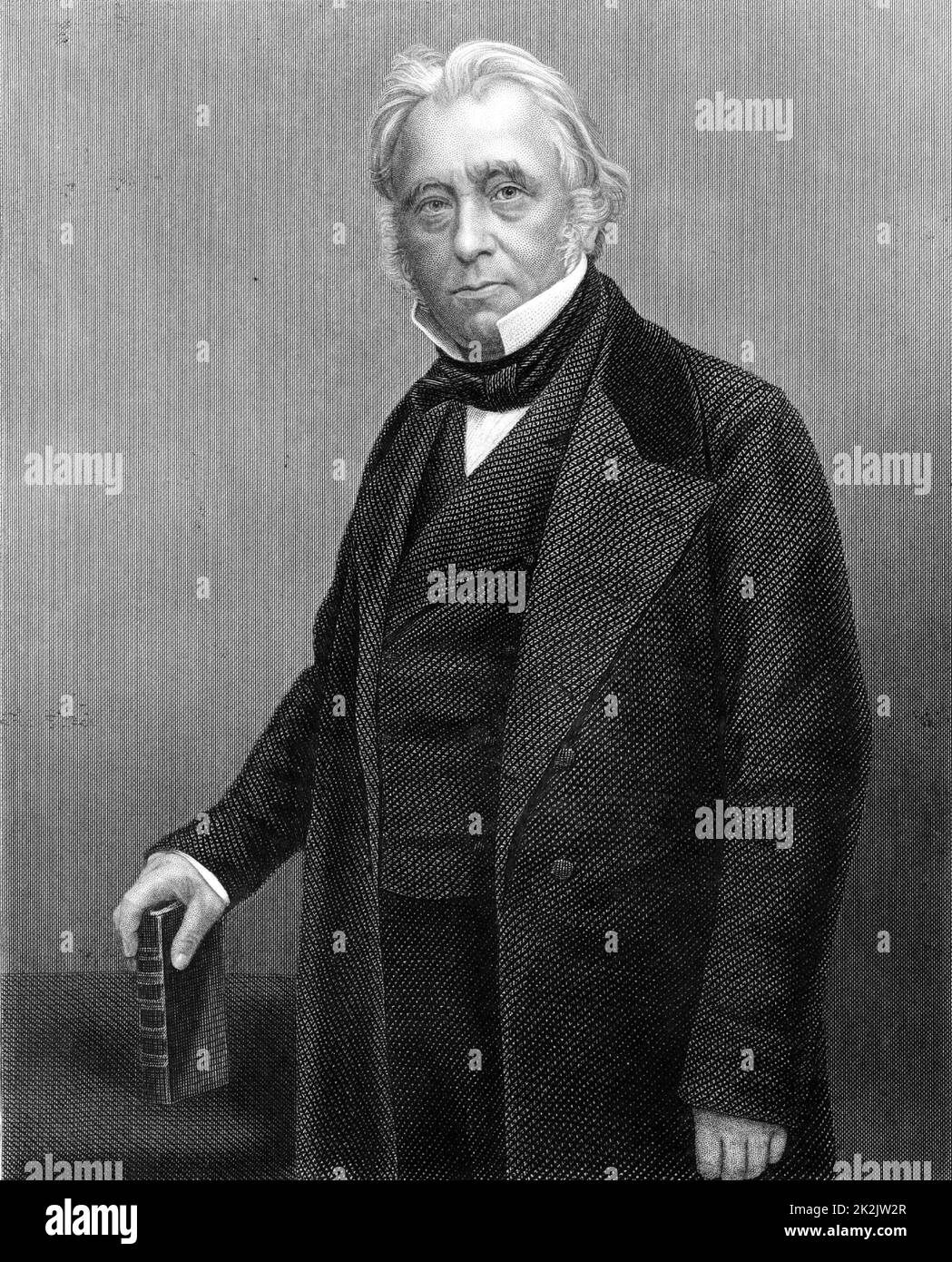 Thomas Babington Macaulay, lst Baron Macaulay (1800-1859) storico inglese, poeta e politico di Whig, nato a Leicester. Autore di 'Storia dell'Inghilterra dall'adesione di Giacomo II' (1848) e 'Lays of Ancient Rome' (1842). Incisione c1870. Foto Stock