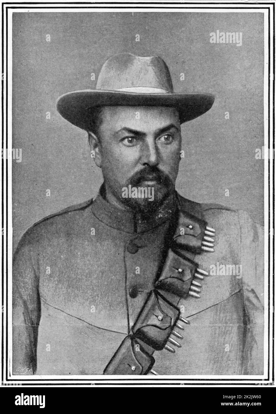 Louis Botha (1862-1919) South African soldato e più. Il comandante in capo delle forze di Boer dal 1900 durante la Seconda guerra boera (1899-1902). Foto Stock