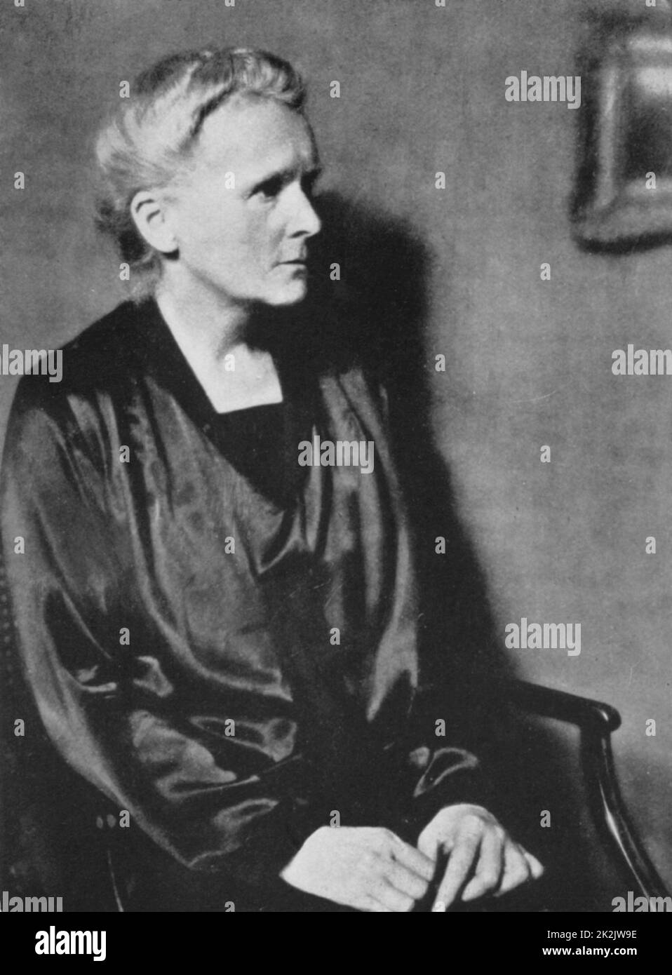 Marie Curie (1867-1934)-polacco nato fisico francese nel 1929. Foto Stock