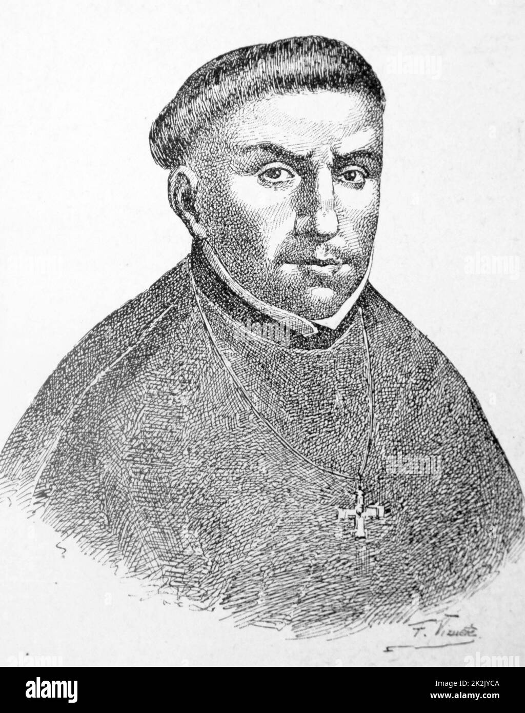 Juan Pérez de la Serna (1573 - 1631), Arcivescovo di Città del Messico. Ha servito come arcivescovo dal 13 maggio 1613 al 19 giugno 1627. Foto Stock