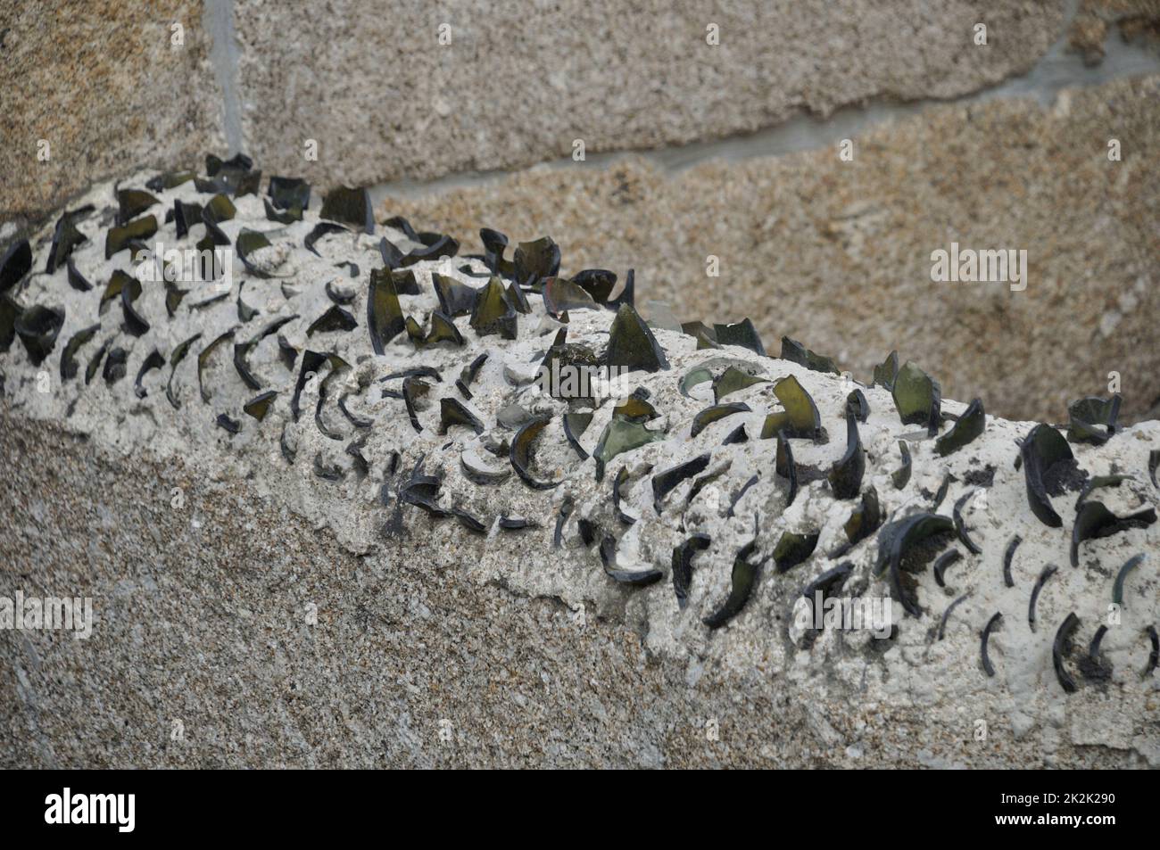 pareti con sgarratura di vetro Foto Stock