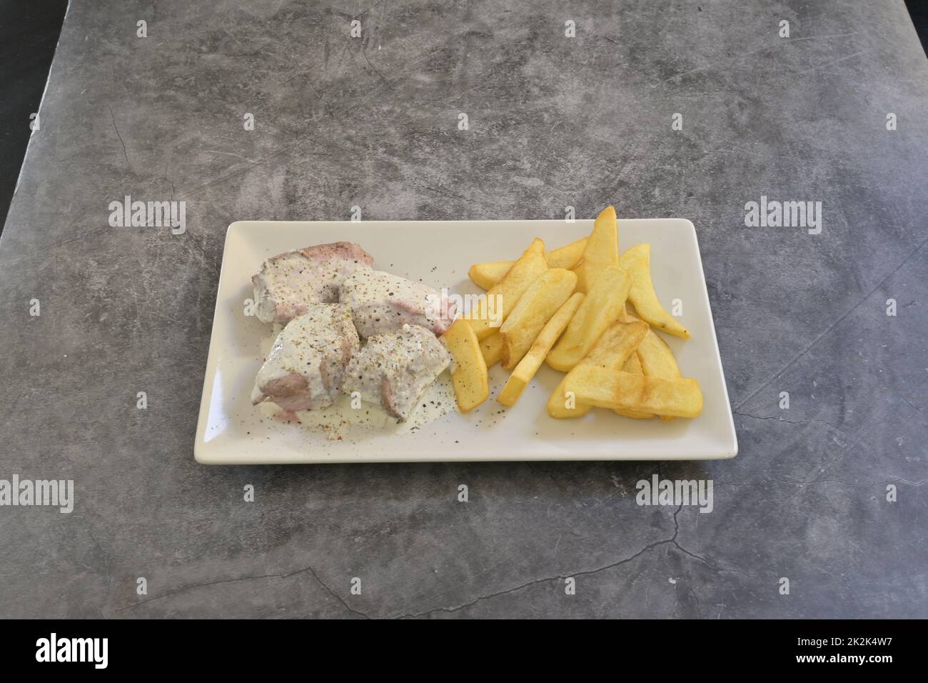 un assortimento di piatti americani Foto Stock