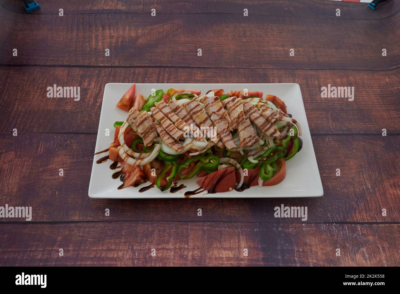 un assortimento di piatti americani Foto Stock