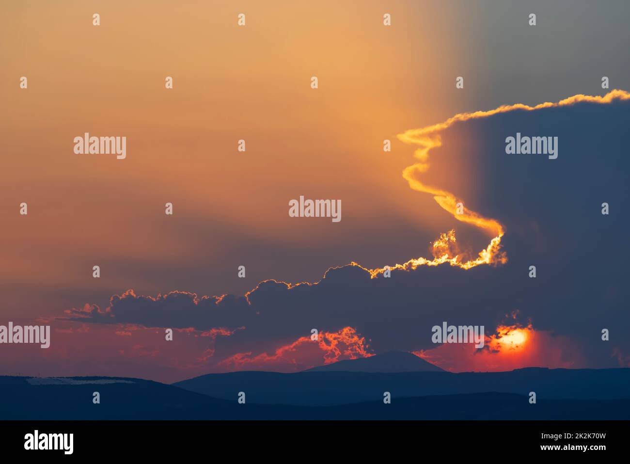 Monte Ventoux (1912 m) nella regione della Provenza, Francia Foto Stock