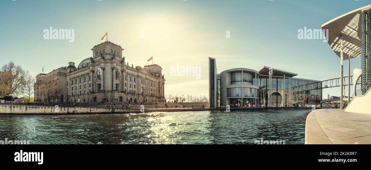 il distretto governativo di berlino, germania Foto Stock