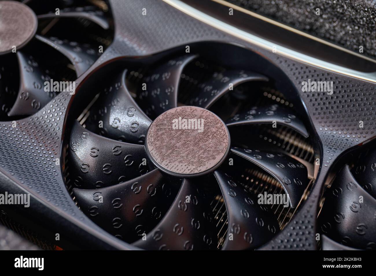 Scheda grafica per computer su una scrivania Foto Stock