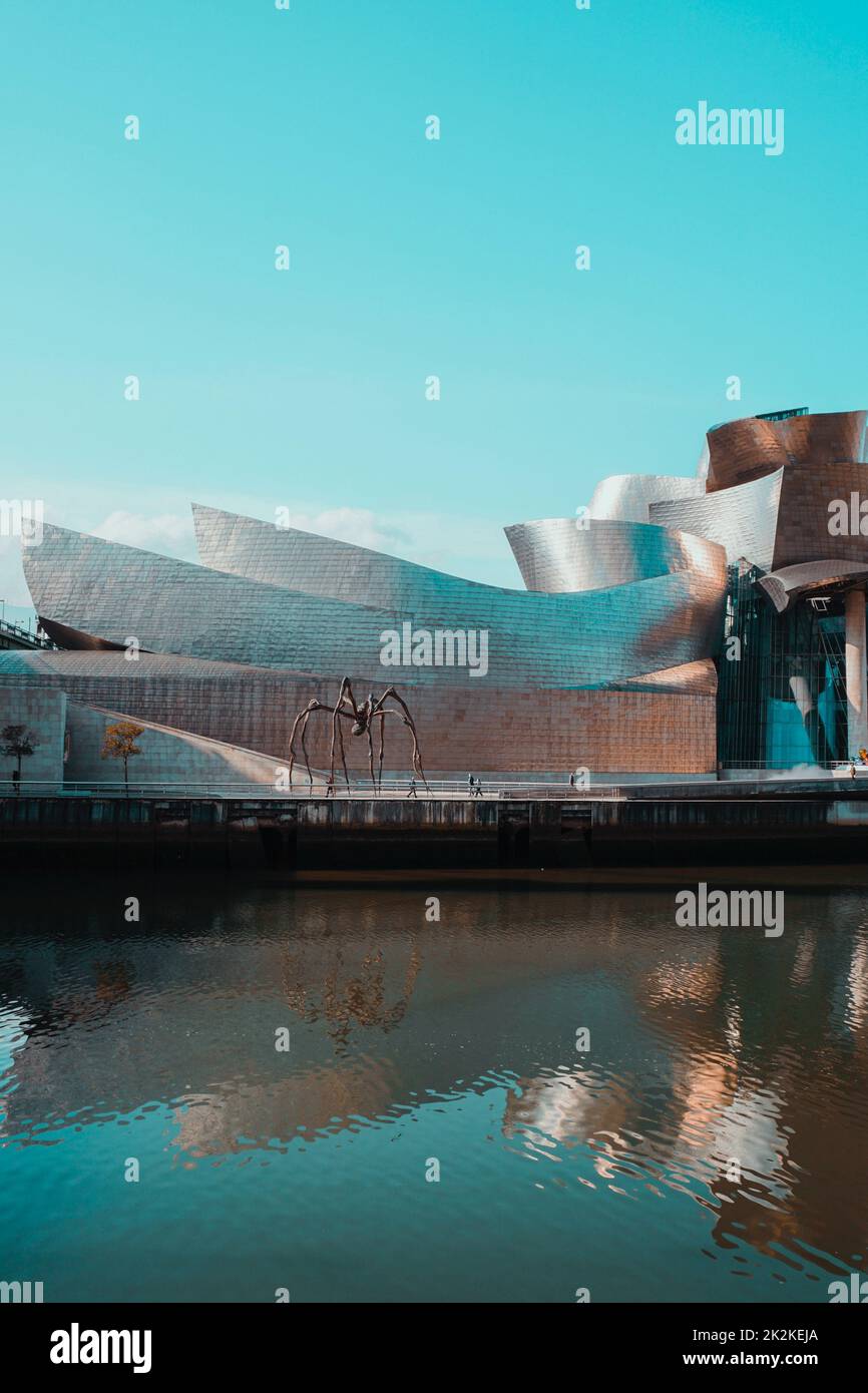 Guggenheim bilbao museo architettura, Bilbao, paesi baschi, spagna, destinazioni di viaggio Foto Stock