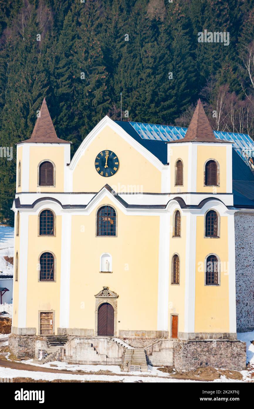 chiesa della Vergine Maria Assunta a Neratov, Repubblica Ceca Foto Stock