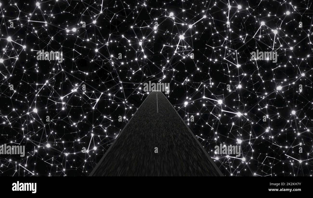 Astratto Plexus tecnologia Scienza e Ingegneria Foto Stock