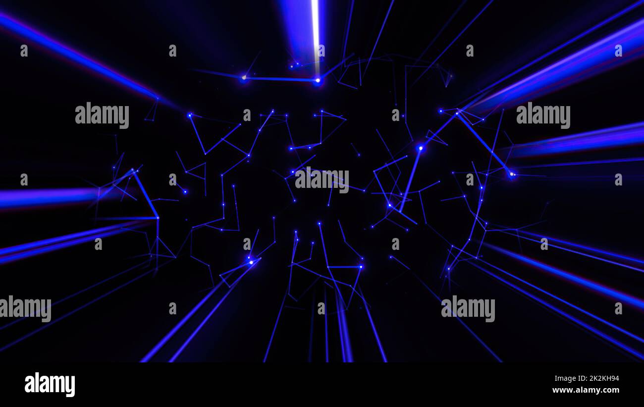 Astratto Plexus tecnologia Scienza e Ingegneria background Foto Stock