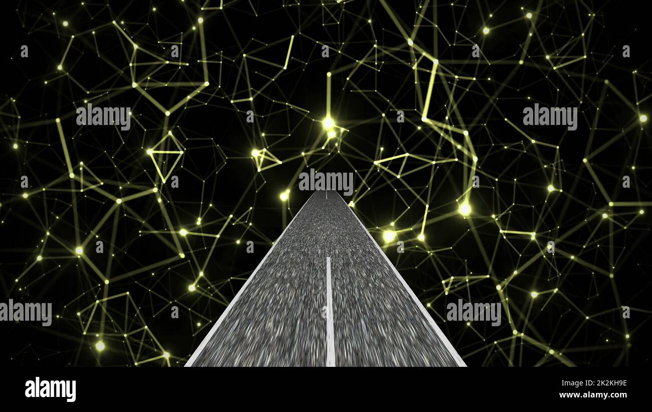 Guidare nel mondo della scienza e dell'ingegneria tecnologica Foto Stock