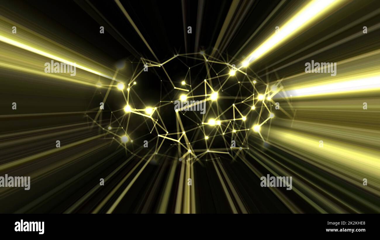 Astratto Plexus tecnologia Scienza e Ingegneria background Foto Stock