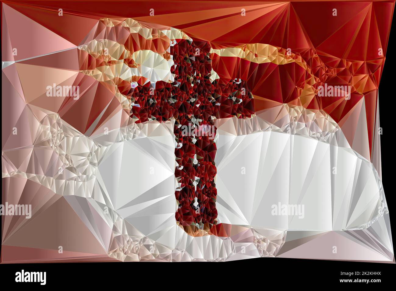 Illustrazione della croce di Gesù Foto Stock