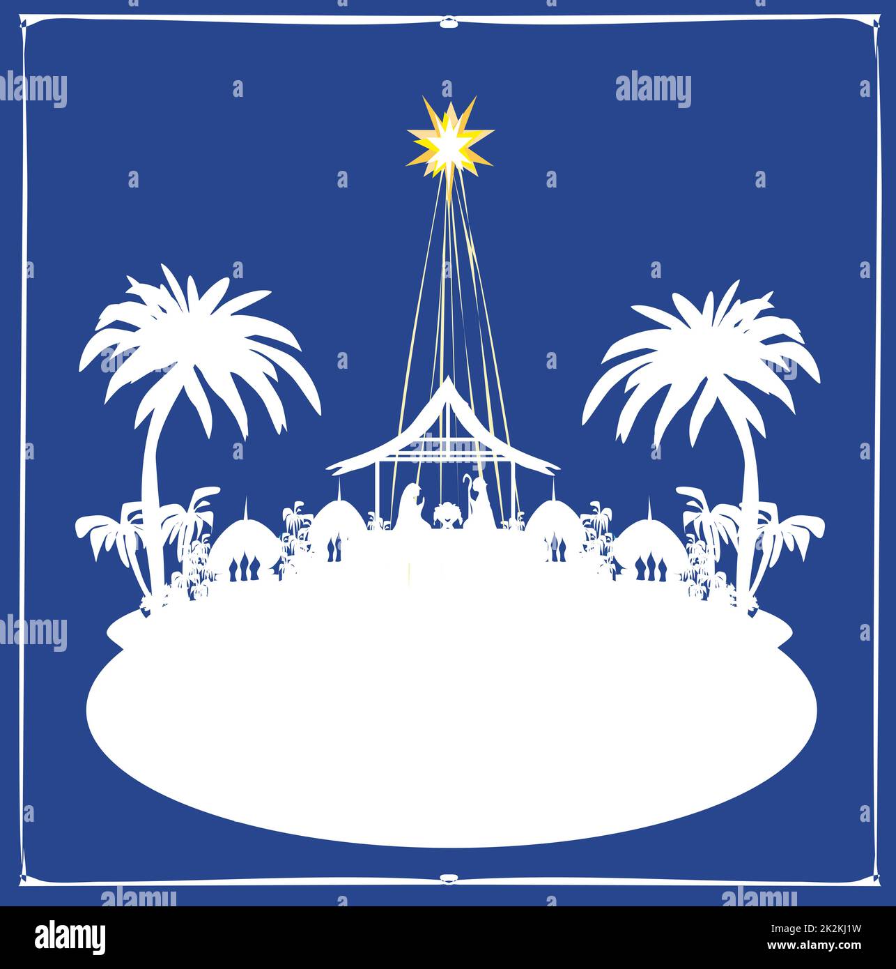 La nascita di Gesù a Betlemme - scheda astratto Foto Stock