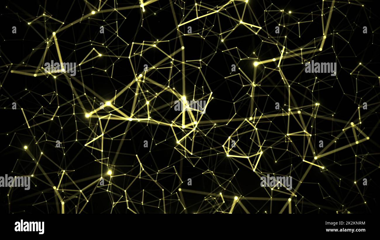 Astratto Plexus tecnologia Scienza e Ingegneria Foto Stock