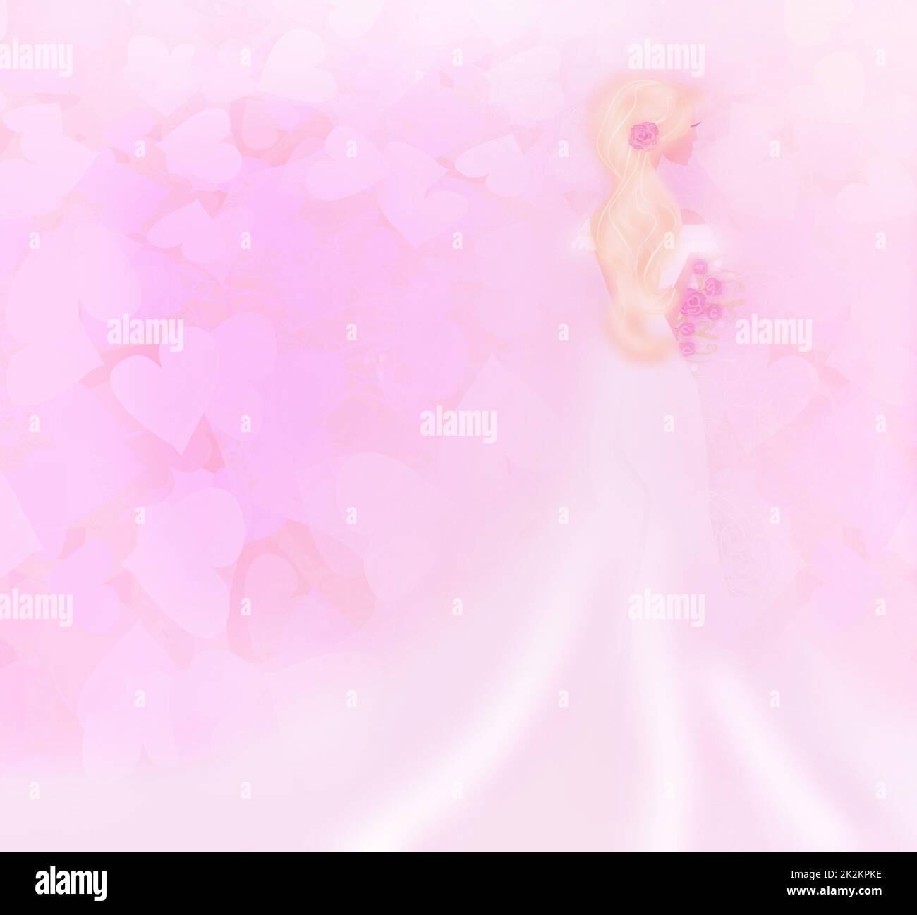 Bella Sposa card Foto Stock