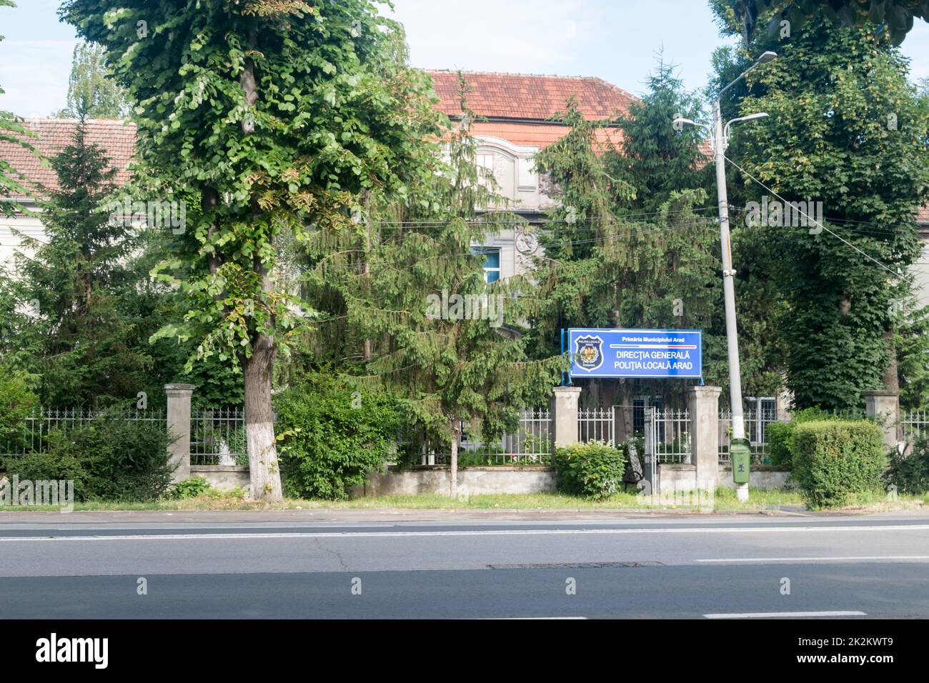 Arad, Romania - 9 giugno 2022: Municipio del comune di Arad, la direzione generale della polizia locale di Arad. Foto Stock