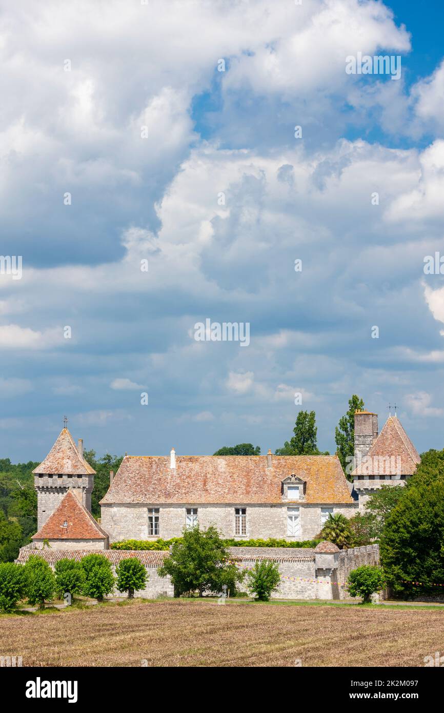Chatteau de Gageac nel paese Bergeracois, Dordogne, Francia Foto Stock