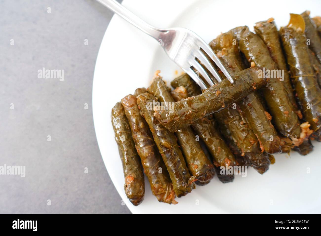 Foglia di olio d'oliva ripieni - foglia d'uva ripieni-foglia turca ripieni- Foto Stock