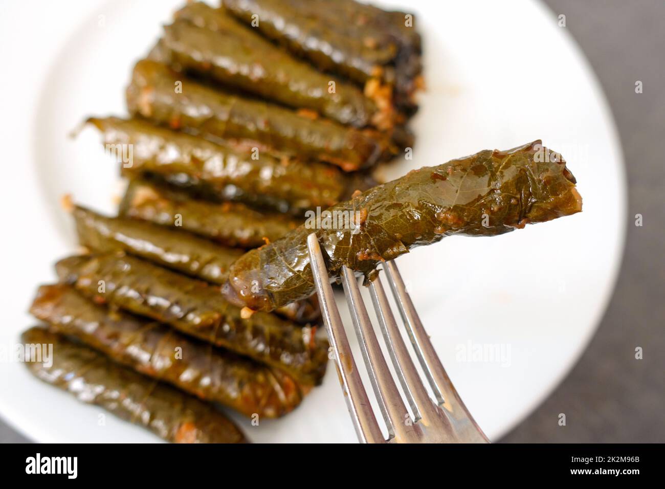 Foglia di olio d'oliva ripieni - foglia di uva ripieni - foglia turca ripieni Foto Stock