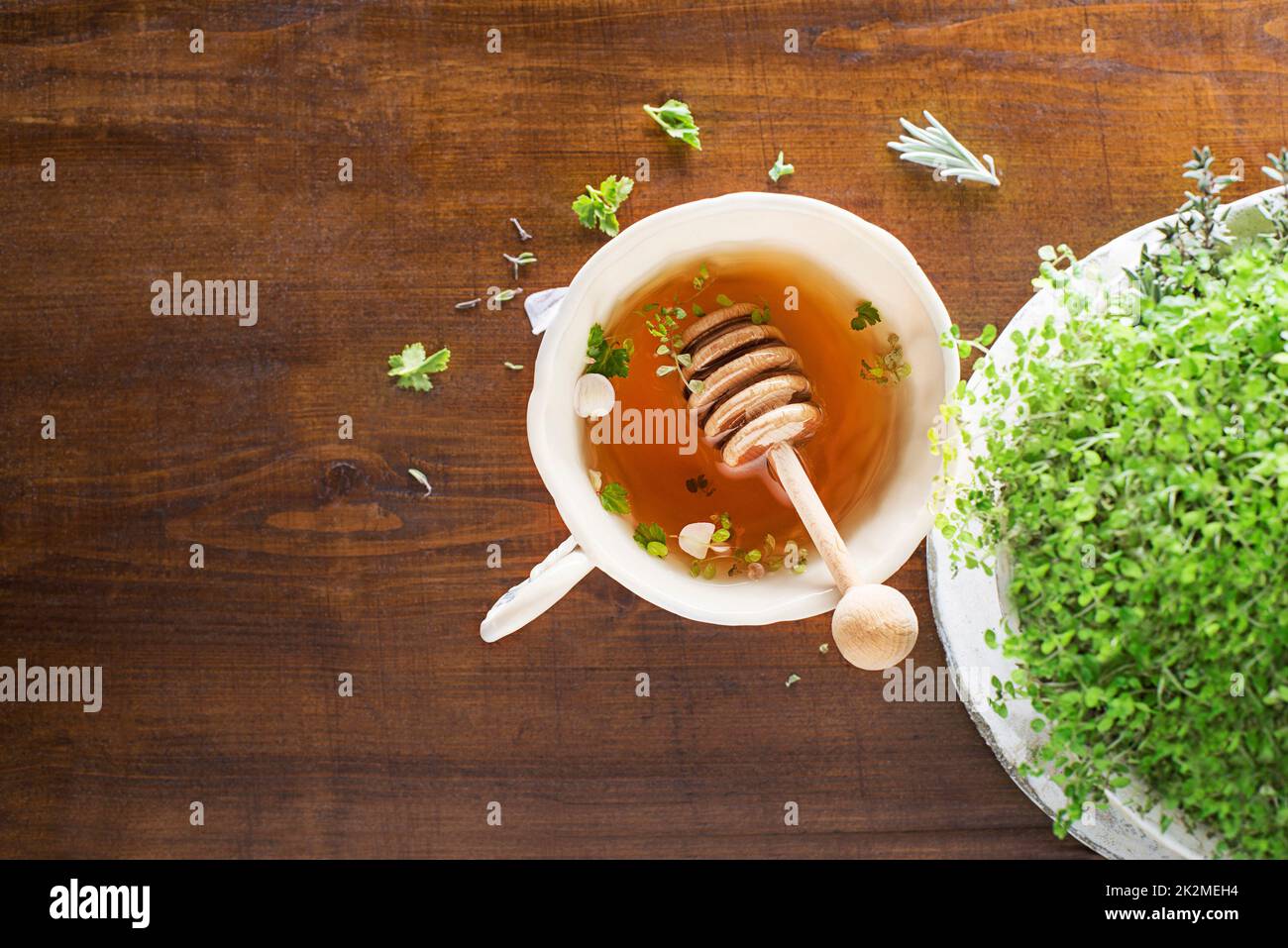 Tea tazza di erbe Foto Stock