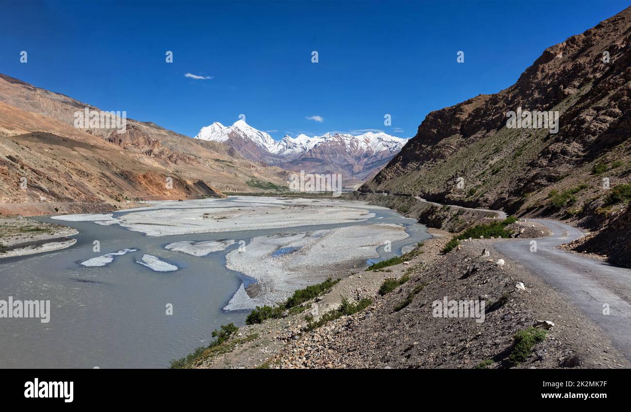 Strada rurale in Himalaya Foto Stock