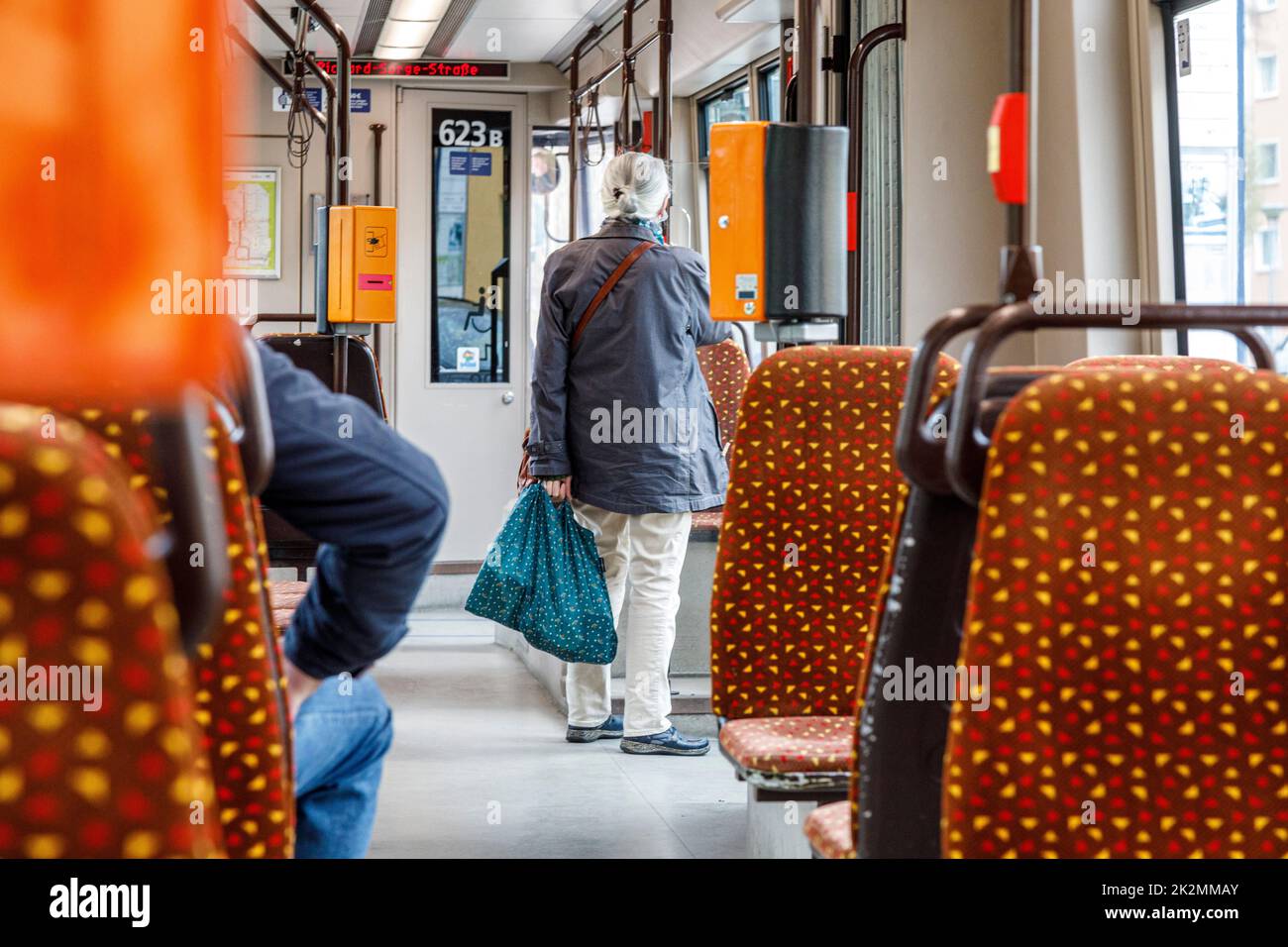 In Tram Foto Stock