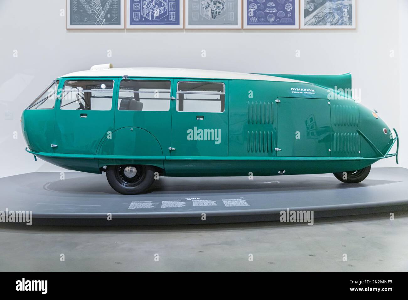 BILBAO, SPAGNA-10 SETTEMBRE 2022: 1933 Dimaxion Car (4D trasporto) Foto Stock