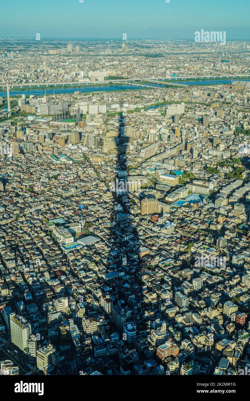 Tokyo Sky Tree Shadow Foto Stock