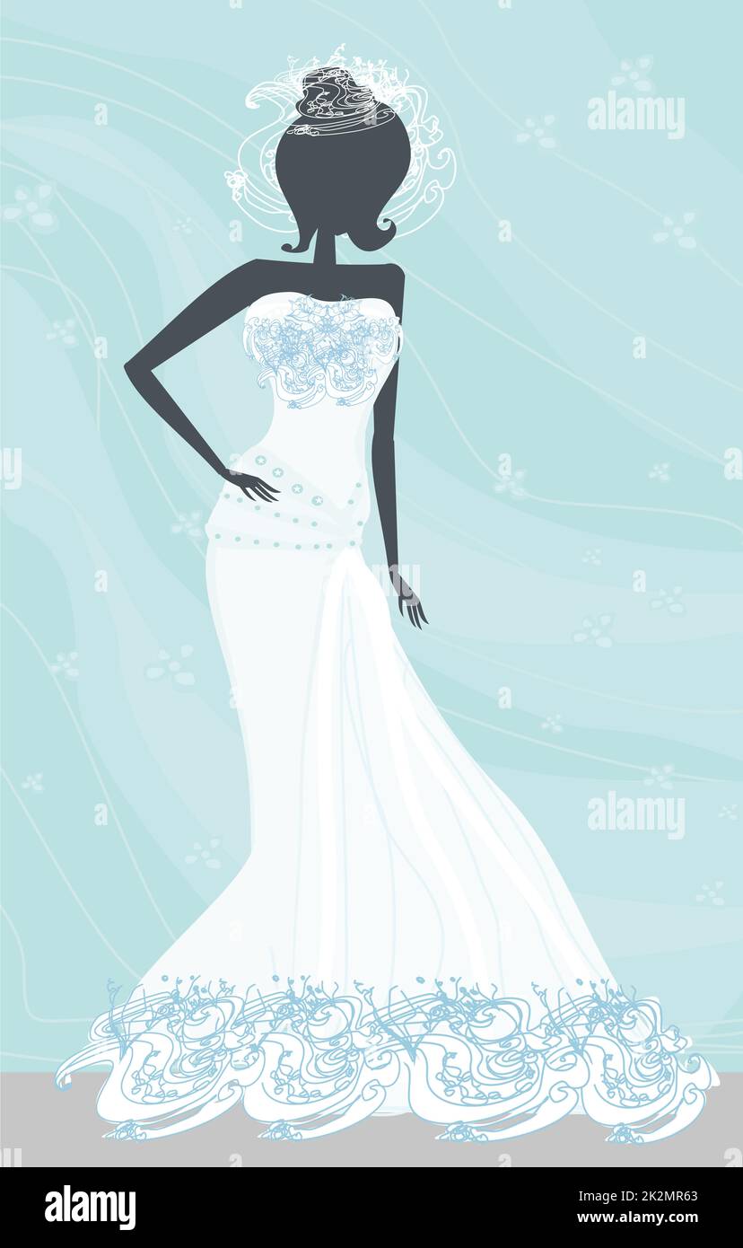 Abstract sposa Bella Foto Stock