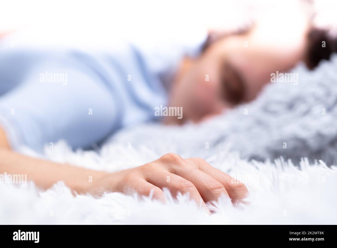 i sogni dolci sono fatti di cuscini di pelliccia Foto Stock