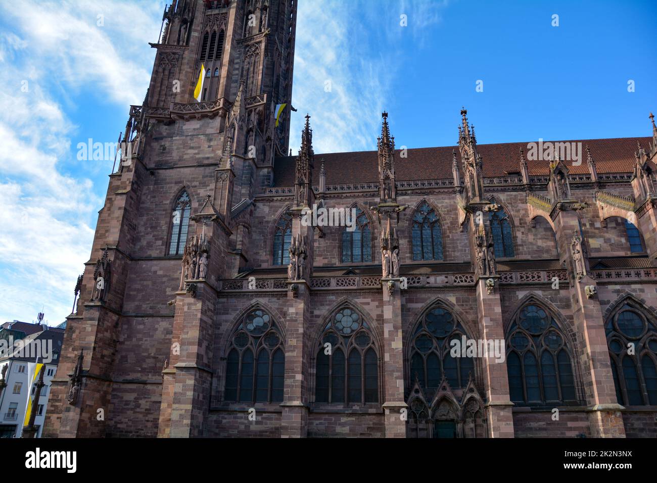Parte del grande Minster nella città di Friburgo Foto Stock