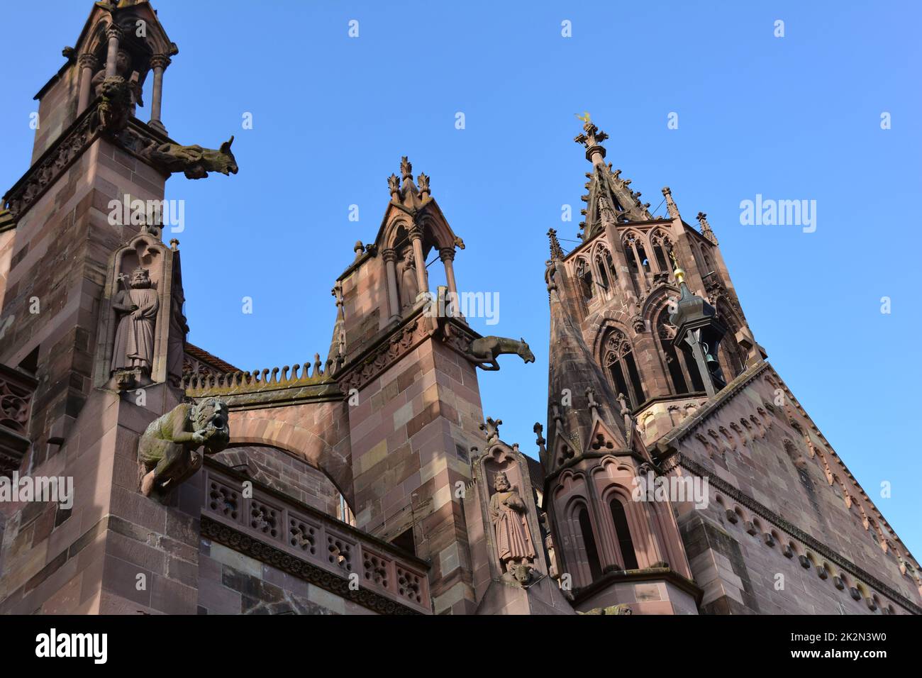 Parte del grande Minster nella città di Friburgo Foto Stock
