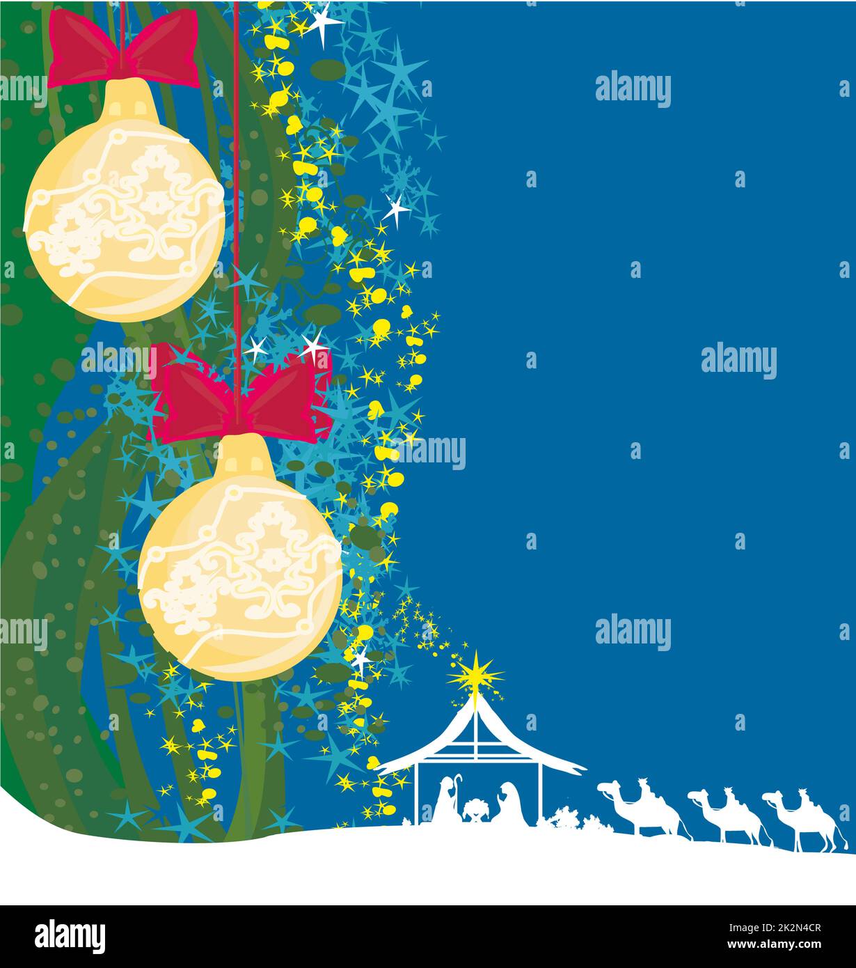 La nascita di Gesù a Betlemme - scheda astratto Foto Stock