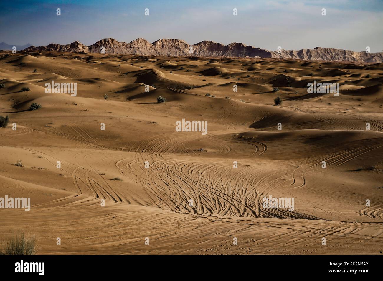 Deserto Arabo di Dubai Foto Stock