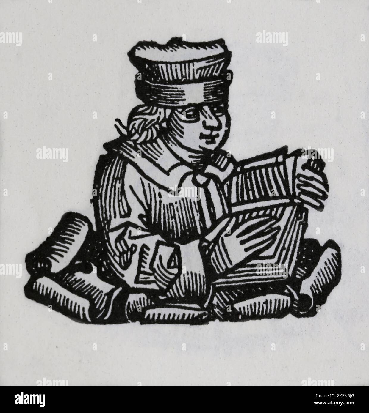 Girolamo di Praga (1360-1416). Filosofo scolastico ceco. È stato bruciato per eresia. Incisione. Il Cronicolo di Norimberga', 15th ° secolo. Foto Stock