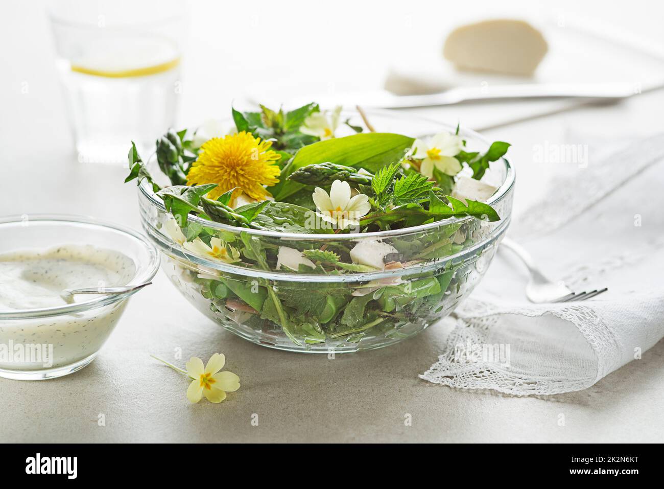 Insalata di primavera Foto Stock