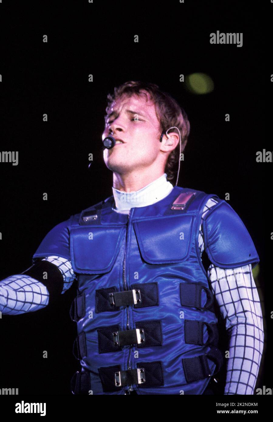 BACKSTREET BOYS ; Brian Littrell ; live in London, UK ; 16 Giugno 1999 ; Credit : Mel Longhurst / Performing Arts Images ; www.performingartsimages.com Foto Stock