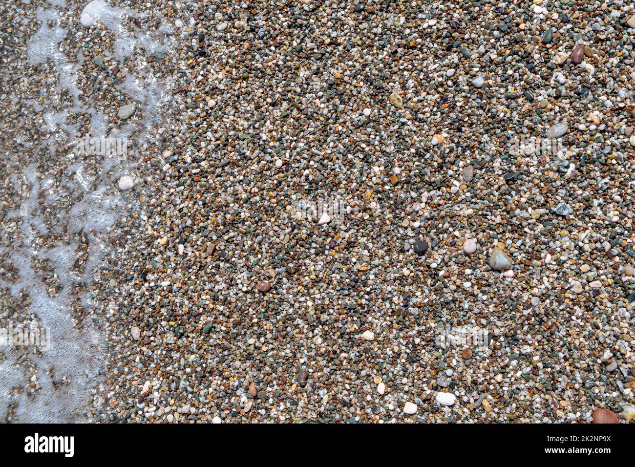 Sabbia pulita sulla spiaggia Foto Stock