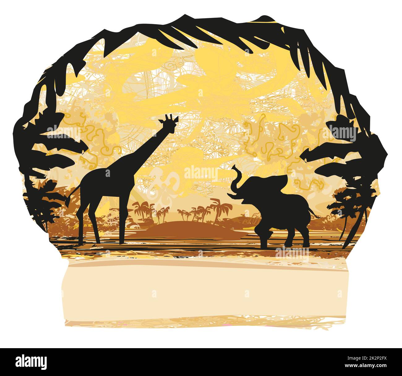 Savana Africana Foto Stock