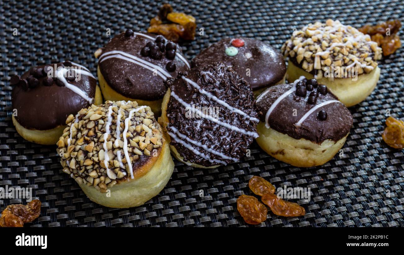 pane con farcitura al cioccolato Foto Stock