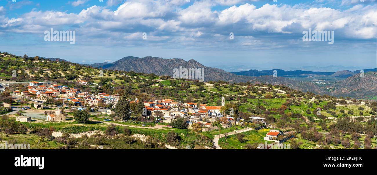 Kato Lefkara village. Distretto di Limassol, Cipro Foto Stock