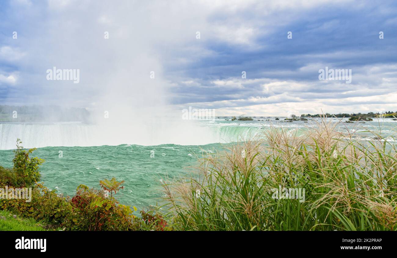 Cascate canadesi Horseshoe di Niagara Falls in Ontario, Canada . Foto Stock
