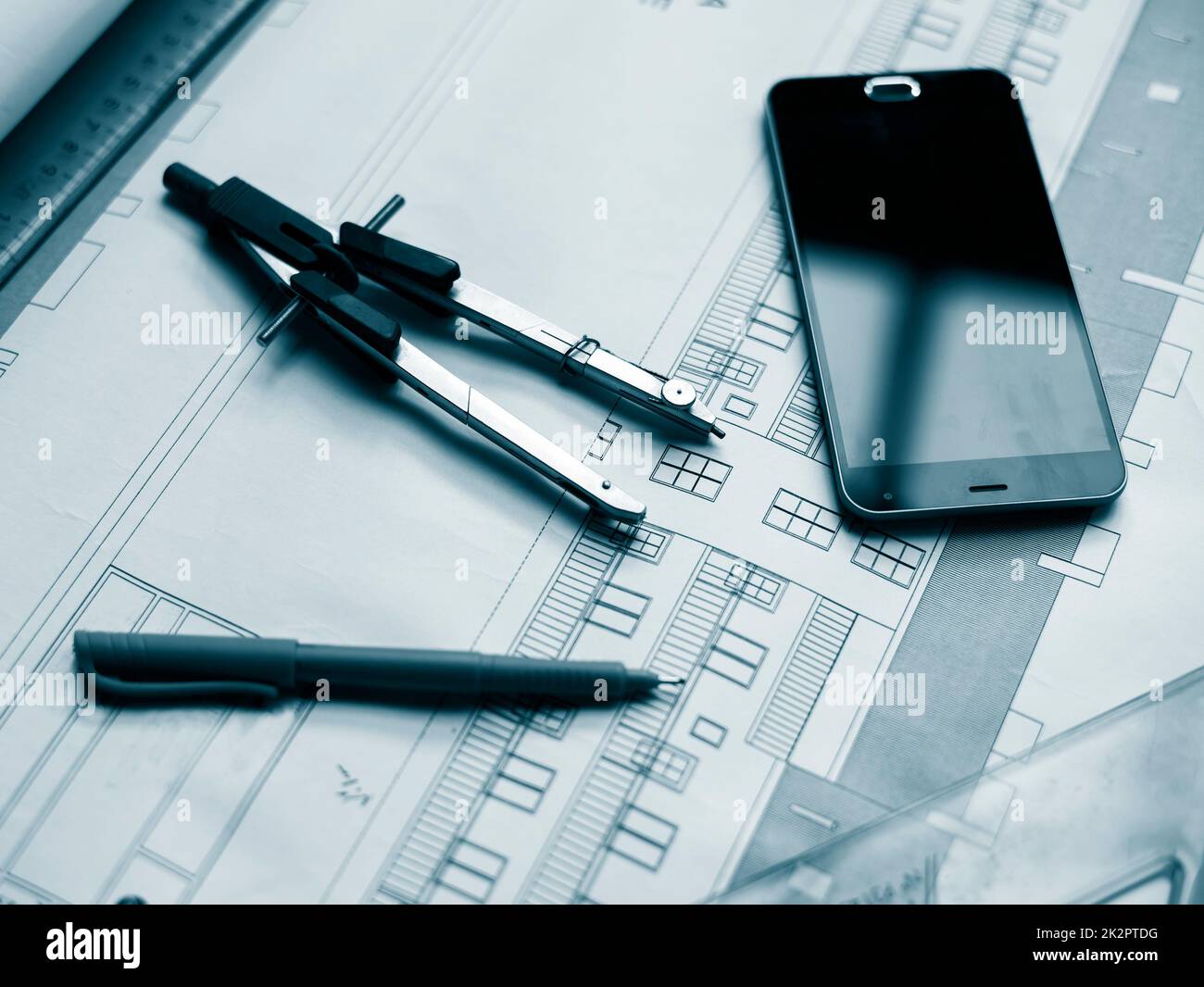Blueprint Foto Stock