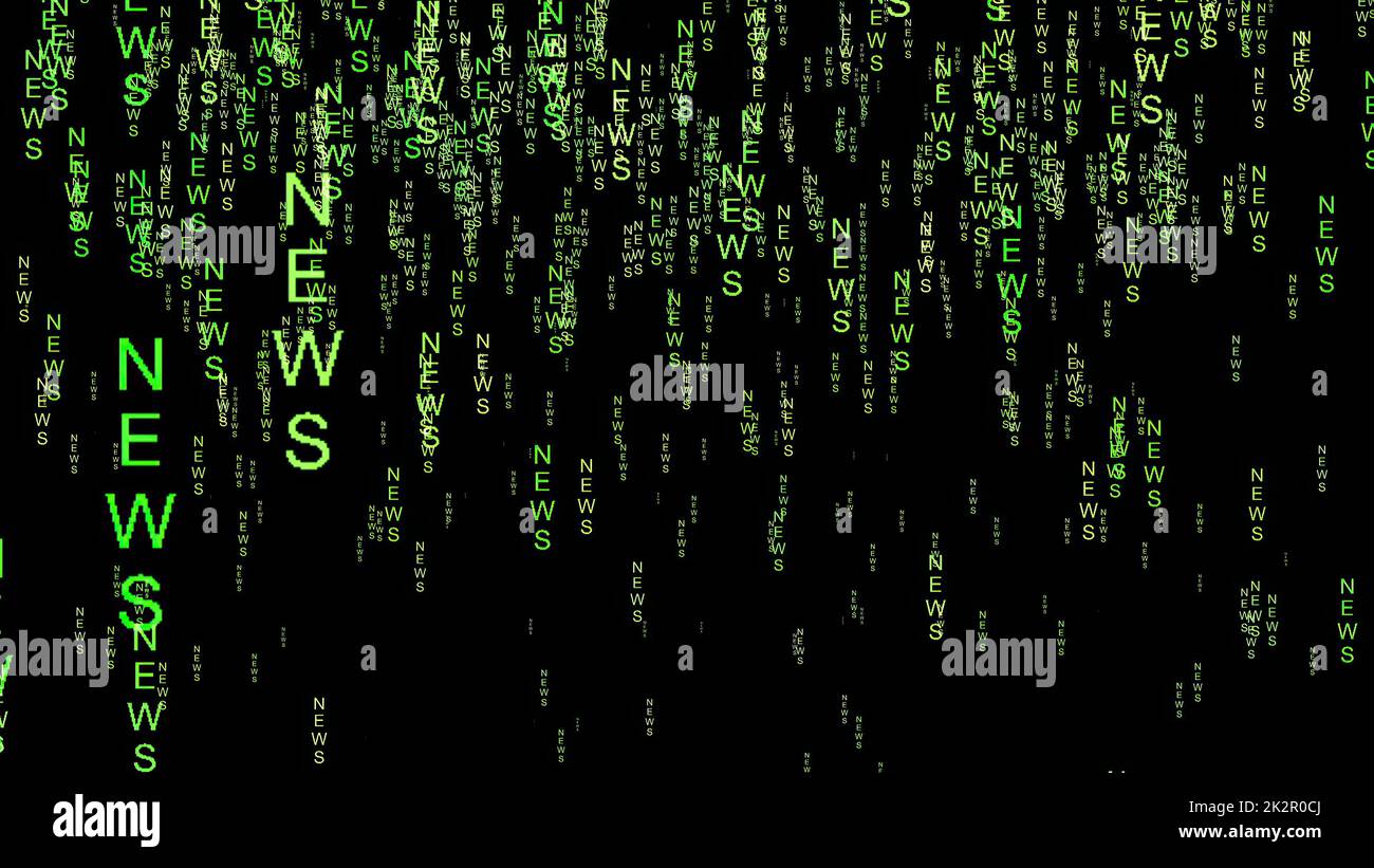 Codice dati News sul web Foto Stock