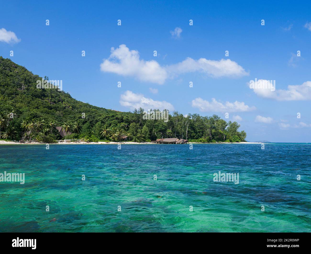 Seychelles, Praslin - Anse la Farine Foto Stock